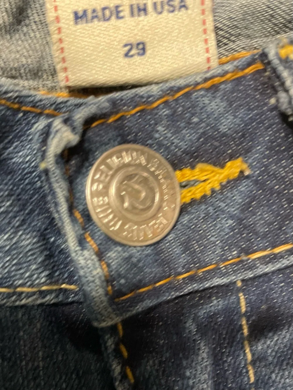 Y2K True Religion Joey World Tour Flare Bootcut Jeans Sz 29 Distressed Low Rise - Picture 9 of 11